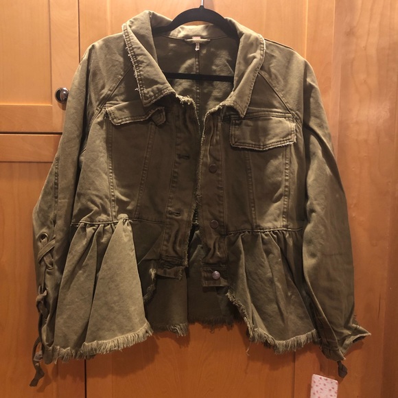 Free People Willow Peplum Hem Jacket NWT - Picture 5 of 5